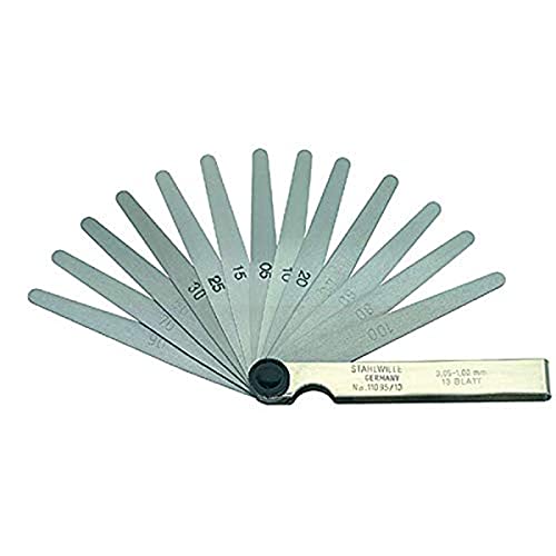 STAHLWILLE 11095/13 Präzisions Fühlerlehre 13 Blatt 0,05 metrisch 74240001 von STAHLWILLE