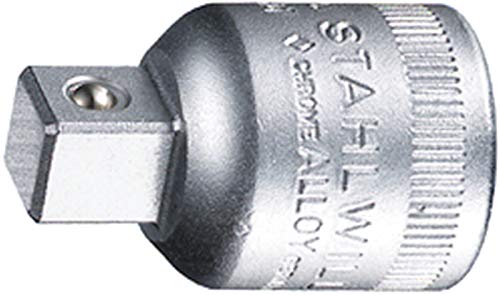 STAHLWILLE 513 13030002 Reduzierstück-Adapter von 1/2“ (12,5 mm) Innenvierkant auf 3/8“ (10,0 mm) Aussenvierkant l Made in Germany von STAHLWILLE