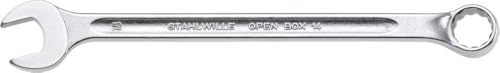 STAHLWILLE Nr. 14 | Ring-Maulschlüssel OPEN BOX lang 17 mm | extrem belastbar l schraubenschonend | Schraubenschlüssel Made in Germany von STAHLWILLE