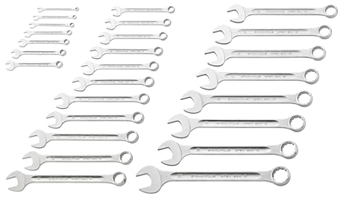 STAHLWILLE 13/26 l Ringmaulschlüssel Set 26-tlg. (6-32 mm) l extrem belastbar l schraubenschonend l Made in Germany teilig, 6-23 mm von STAHLWILLE