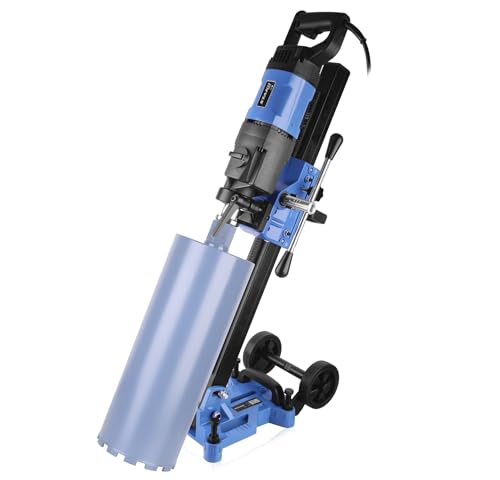 STAKO Professionelle handgeführte Diamant-Kernbohrmaschine mit 45º neigbarem Bohrständer – Max. Bohrdurchmesser Ø202mm – 2300W Motor – 3-Gang-Getriebe – für Beton – 1720 U/min – Kernbohrgerät mit PRCD von STAKO