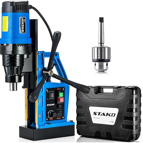 STAKO SCY-2800RE Max. Ø 80 mm Magnetbohrmaschine 2050 W mit Koffer – Magnetkraft 17000 N – 17 kg – tragbare Kernbohrmaschine für Metallbearbeitung mit Bohrfutter – Set 1 STAKO SCY-2800RE Max. Ø 80 mm Magnetbohrmaschine 2050 W mit Koffer – Magnetkraft 17000 N – 17 kg – tragbare Kernbohrmaschine für Metallbearbeitung mit Bohrfutter – Set 1 von STAKO