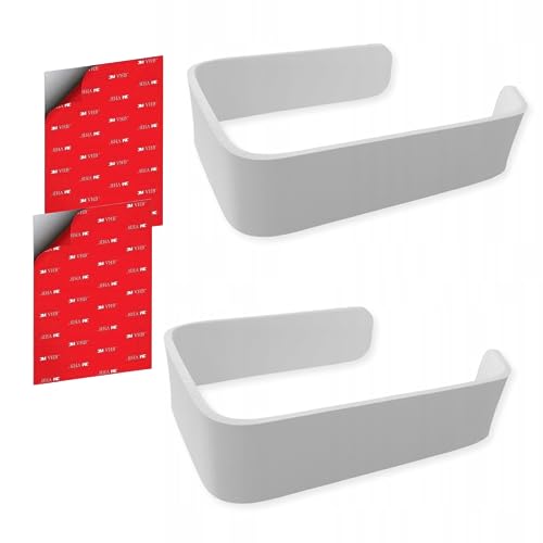 STALFORM 2er-Pack Toilettenpapierhalter ohne Bohren 14,5 cm - Klopapierhalter Weiß Selbstklebend - Badzimmer - WC Rollenhalter - LOFT Design - Klorollenhalter Edelstahl STALFORM 2er-Pack Toilettenpapierhalter ohne Bohren 14,5 cm - Klopapierhalter Weiß Selbstklebend - Badzimmer - WC Rollenhalter - LOFT Design - Klorollenhalter Edelstahl von STALFORM