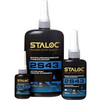 2S77 Schraubensicherung hochfest rot - ideal für Verbindungen die nicht gelöst werden sollen, bis M56, 250ml - Staloc von STALOC
