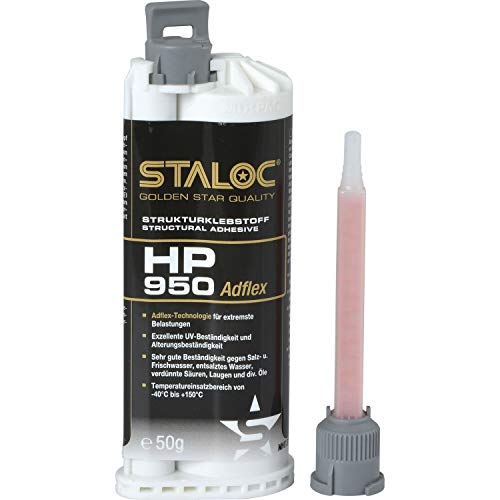 STALOC HP-950 Strukturklebstoff 50ml anthrazit, Mischer von STALOC