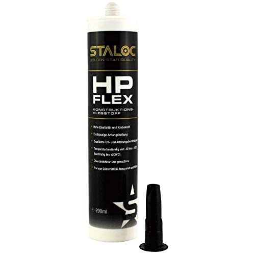 STALOC HPFLEX Plus Konstruktionsklebstoff 290ml schwarz von STALOC
