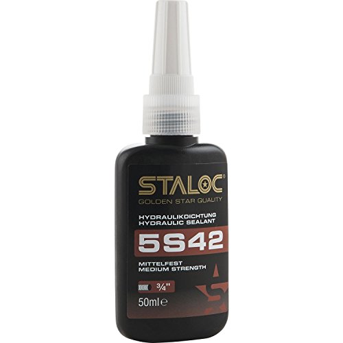 STALOC Hydraulik-Dichtung 5S42 | Gewinde-Dichtstoff | mittelfest | 50 ml | braun von STALOC