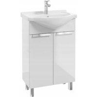 STAMAR Badezimmermöbel - 50 cm - Weiß glänzend - Eleganz und Funktionalität - Robuste Keramik von STAMAR