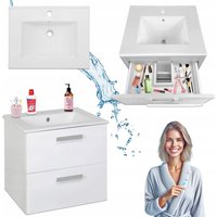 STAMAR Hängeschrank Untervaske - 50 x 47 cm - Weiß - Modernes Design - Feuchtigkeitsbeständig STAMAR Hängeschrank Untervaske - 50 x 47 cm - Weiß - Modernes Design - Feuchtigkeitsbeständig von STAMAR
