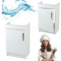 STAMAR Küchenschrank Unterbau - 50 x 40 x 83 cm - Weiß - Elegantes Design - Einfache Montage von STAMAR