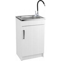 STAMAR Küchenunterschrank mit Spüle 50 x 40 - Weiß - Elegantes Design - Praktisch und Funktional von STAMAR