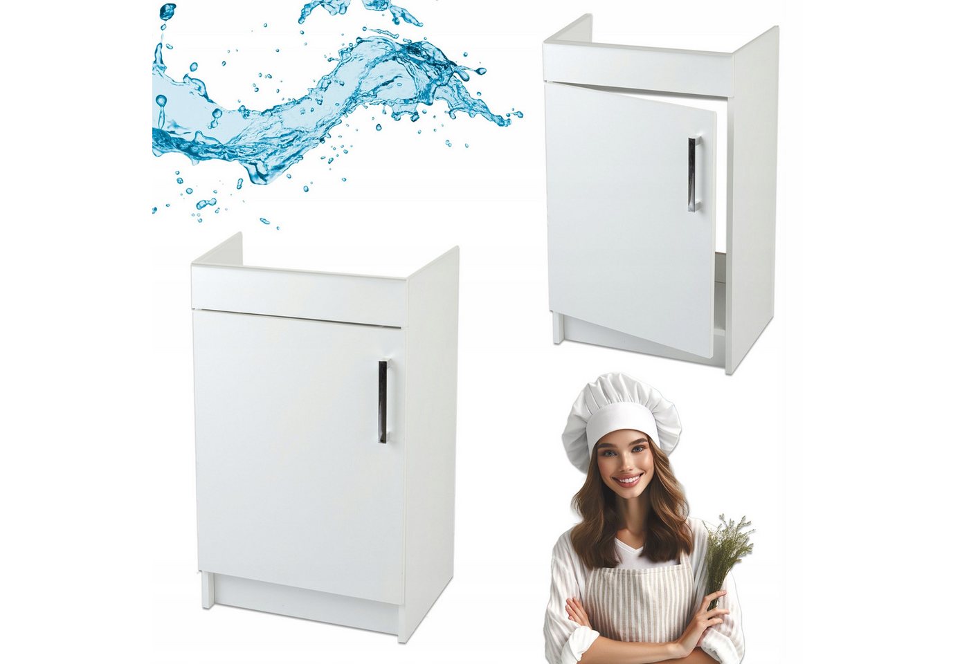 STAMAR Spülenschrank Küchenschrank 50cm Weiß Unterschrank Spüle Standschrank Sockel XXL Spülenschrank 40cm Tiefe ohne Spüle Montagefertig Kompakt Modern STAMAR Spülenschrank Küchenschrank 50cm Weiß Unterschrank Spüle Standschrank Sockel XXL Spülenschrank 40cm Tiefe ohne Spüle Montagefertig Kompakt Modern von STAMAR