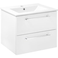 STAMAR Waschbeckenunterschrank 60 cm - Weiß glänzend - 2 Schubladen - Elegantes Design - Soft-Close System STAMAR Waschbeckenunterschrank 60 cm - Weiß glänzend - 2 Schubladen - Elegantes Design - Soft-Close System von STAMAR