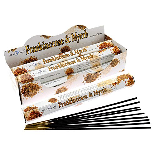 STAMFORD INC. Stamford 37112 Räucherstäbchen Myrrhe, 20 Stäbchen, 6 Packungen, Weihrauch und Myrrrhe, Einheitsgröße, 120 STAMFORD INC. Stamford 37112 Räucherstäbchen Myrrhe, 20 Stäbchen, 6 Packungen, Weihrauch und Myrrrhe, Einheitsgröße, 120 von STAMFORD INC.