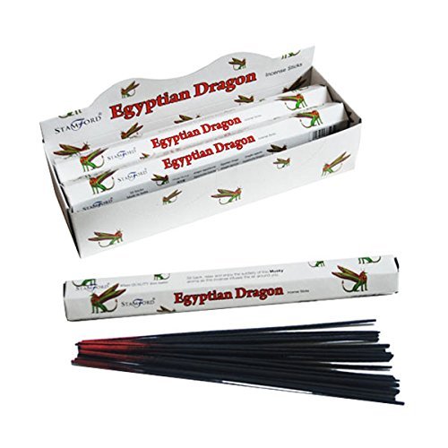 Stamford Ägyptischer Drache Räucherstäbchen, 6 Packungen à 20 Stäbchen Stamford Ägyptischer Drache Räucherstäbchen, 6 Packungen à 20 Stäbchen von STAMFORD INC.