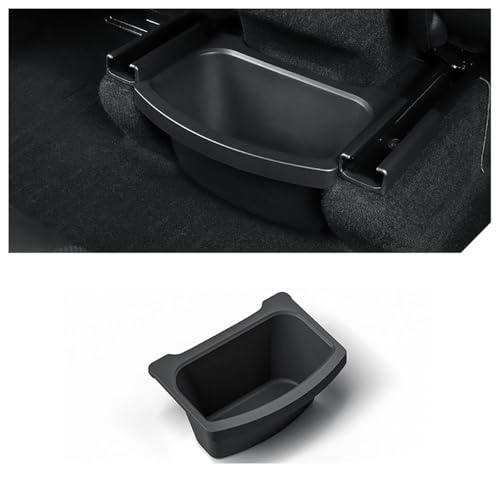 STAMOO Für Tesla Model Y Juniper 2025 Rücksitz-Aufbewahrungsbox Organizer Mittelkonsole Mülleimer Rücksitz Mülleimer Müllsack unter dem Sitz Tablett Zubehör von STAMOO
