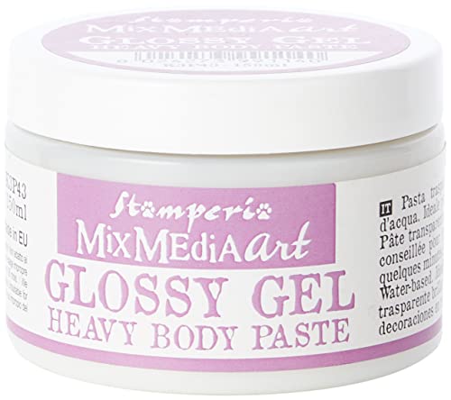 Stamperia K3P43 Glänzendes Gel 150 ml Heavy Body Paste, Wasserbasis, Transparent, 7 x 7 x 5 Stamperia K3P43 Glänzendes Gel 150 ml Heavy Body Paste, Wasserbasis, Transparent, 7 x 7 x 5 von Stamperia