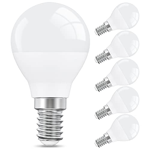 STANBOW E14 LED Lampe 5W, 3000K Warmweiss Leuchtmittel Tropfenform, P45 LED Glühbirne 5W 470LM Ersatz für 40W Halogen Glühbirne, Nicht Dimmbar, 25000 Stunden Lebensdauer, CRI>80, 6 Stück von STANBOW