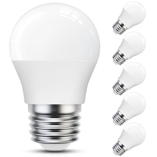 E27 LED Warmweiss, 5W 400 Lumen LED birne Ersatz für 40W Glühlampe, LED Glühbirne, G45 Energiesparlampe Leuchtmittel, 6er Pack von LEDYA