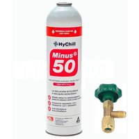 1 Minus 50 Gasflasche 375Gr + Ersatzventil R22 R404A R407C R502 Freeze Organic von STANDARD PARTS