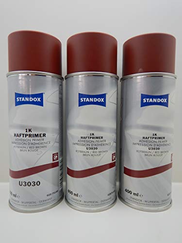 STANDOX U3030 KORROSIONSSCHUTZ GRUNDIERUNG 1K HAFTPRIMER ROTBRAUN SPRAY 400ML (3) von STANDOX