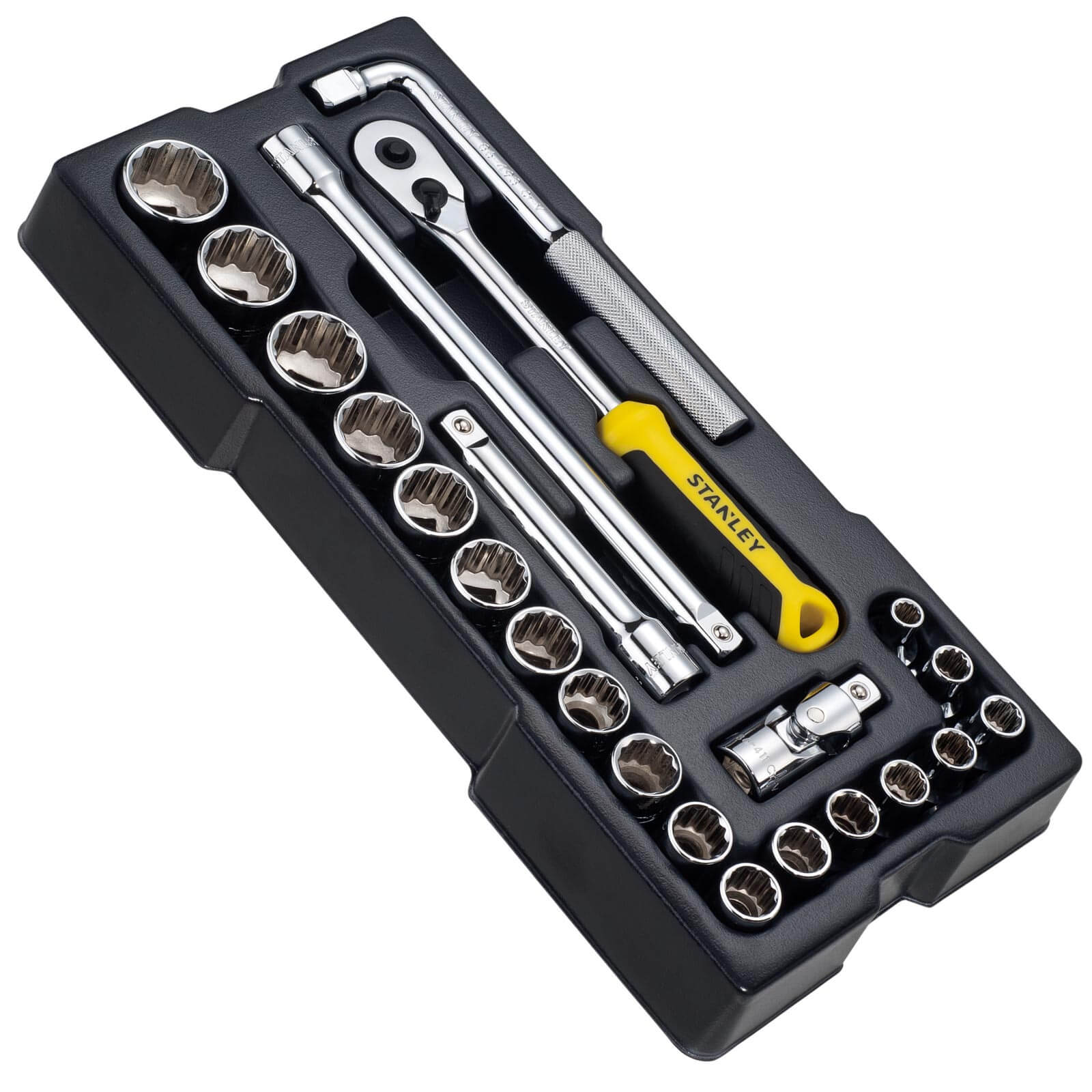 STANLEY STMT1-74726 TransModul ½ Zoll Steckschlüssel und Zubehör Set - 23-teilig von STANLEY®