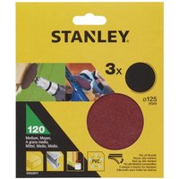 3 Scheiben 125mm für Schleifer und Bohrer. Selbstklebend STY-STA32077-XJ 3 Scheiben 125mm für Schleifer und Bohrer. Selbstklebend STY-STA32077-XJ von STANLEY BLACK & DECKER