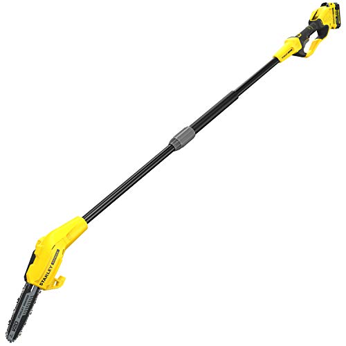 STANLEY FATMAX SFMCPS620M1-QW Kettensäge mit Lithium-Akku zum Beschneiden von Schnittlänge und Schnittleistung 30 cm, ergonomischer Griff 18 V 4,0 Ah von STANLEY FATMAX
