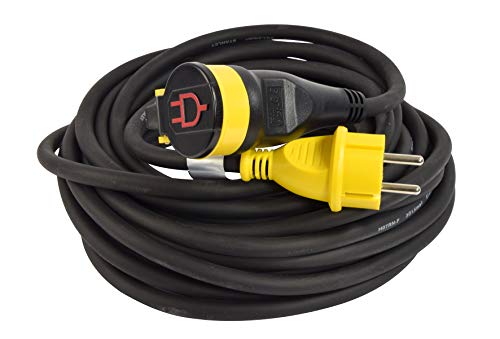 Verlängerungskabel Baustelle 16A+T mit Klappdeckel, IP44 Kabel HO7RN-F 3G1,5 mm2, Länge 20 m von STANLEY FATMAX