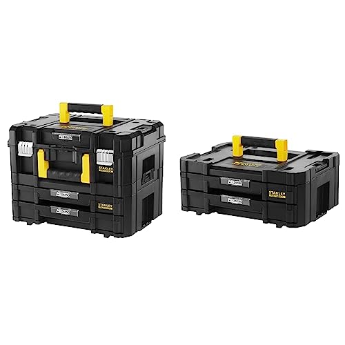 Stanley FatMax Pro-Stack Werkzeugkoffer Combo & FatMax Werkzeugkoffer/Werkzeugkasten TSTAK VI, 8L Fassungsvermögen von Stanley