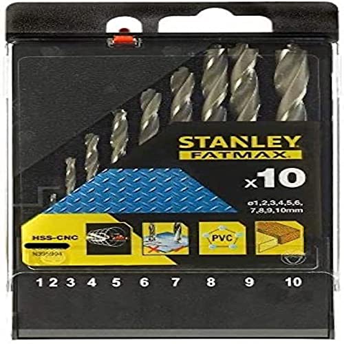 Stanley STA56043-QZ Metallbohrer-Set, silberfarben von Stanley