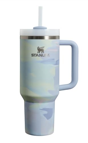 STANLEY The Clean Slate Quencher H2.0 Flowstate Tumbler, 1,2 l, Cool Serene Brushstroke von STANLEY