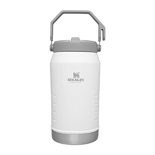 Stanley IceFlow Edelstahl-Wasserkrug mit Strohhalm, vakuumisolierte Wasserflasche für Zuhause und Büro, wiederverwendbarer Becher mit Strohhalm, auslaufsicherer Flip, polarfarben, 1,8 l von STANLEY