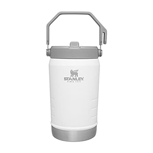 Stanley IceFlow Trinkhalmkrug mit Griff, 1,2 l, Deckel zum Aufklappen und Aufklappen, auslaufsicher, für Reisen und Sport, isolierter Edelstahl, BPA-frei, polarisiert von STANLEY