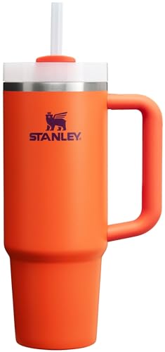 Stanley Quencher H2.0 FlowState Vakuumisolierter Becher aus Edelstahl mit Deckel und Strohhalm für Wasser, Eistee oder Kaffee, Smoothie und mehr, Tigerlily Plum, 850 ml von STANLEY