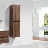 Badschrank 150 cm vertikal montiert Nussbaum siena von STANO.