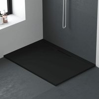 Extra flache Duschwanne lyra schwarz 100x100cm - schwarz von STANO.