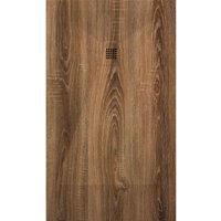 Mineralguss-Duschwanne extra flach DEKOR HALIFAX Holzoptik 80x120 cm von STANO.