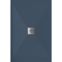 Mineralguss-Duschwanne extra flach DEXA Schieferoptik ANTHRAZIT 70x100 cm von STANO.