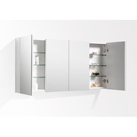 Spiegelschrank Bad 144 cm montiert Hochglanz weiß SIENA Spiegelschrank Bad 144 cm montiert Hochglanz weiß SIENA von STANO.