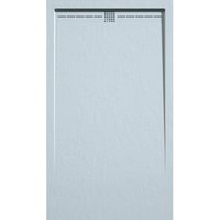 Mineralguss-Duschwanne extra flach arco Schieferoptik grau 70x70 cm Auslaufschutz in Farbe Mineralguss-Duschwanne extra flach arco Schieferoptik grau 70x70 cm Auslaufschutz in Farbe von STANO.