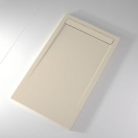 Stano. - Mineralguss-Duschwanne extra flach clever Schieferoptik beige 90x110 cm Stano. - Mineralguss-Duschwanne extra flach clever Schieferoptik beige 90x110 cm von STANO.