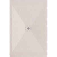 Stano. - Mineralguss-Duschwanne extra flach dexa Schieferoptik beige 70x130 cm Auslaufschutz in Farbe von STANO.