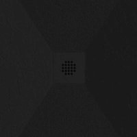 Stano. - Mineralguss-Duschwanne extra flach dexa Schieferoptik schwarz 70x150 cm Auslaufschutz in Farbe Stano. - Mineralguss-Duschwanne extra flach dexa Schieferoptik schwarz 70x150 cm Auslaufschutz in Farbe von STANO.