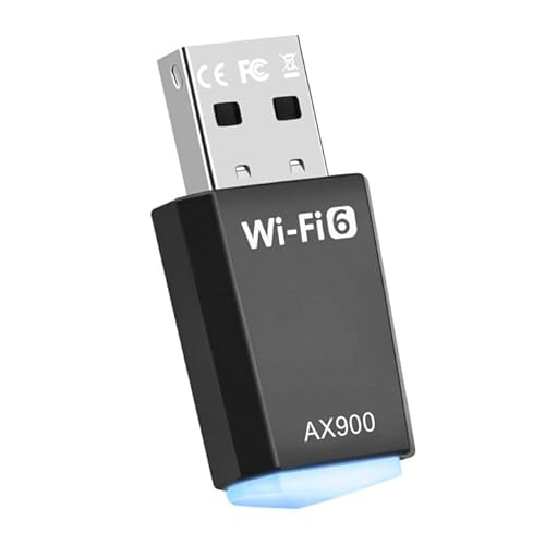 AX900 USB WLAN Stick - Dual Band 2.4GHz/5GHz WiFi 6 Adapter für PC/Desktop/Laptop Mit Eingebautem Treiber, Kompatibel Mit Windows 11/10/8.1/8/7 AX900 USB WLAN Stick - Dual Band 2.4GHz/5GHz WiFi 6 Adapter für PC/Desktop/Laptop Mit Eingebautem Treiber, Kompatibel Mit Windows 11/10/8.1/8/7 von STAPERFO