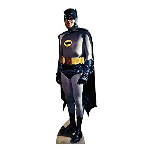 SC1661 Batman 1966 Adam West Pappaufsteller in Lebensgröße, Retro-Superhelden-Party-Dekoration von STAR CUTOUTS