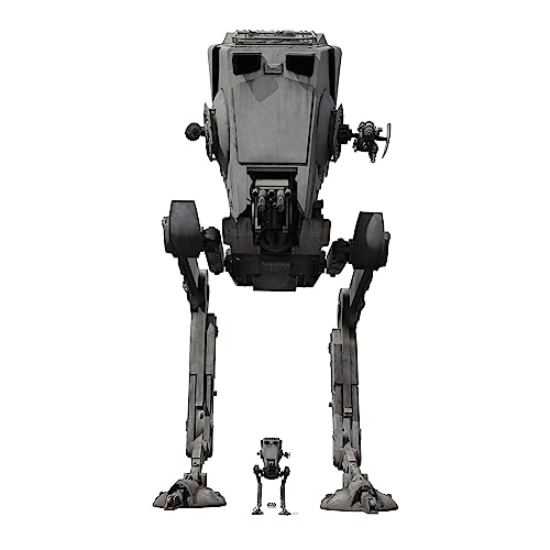 SC4289 - Star Cutouts at ST All Terrain Scout Lifesize Pappaufsteller - Star Wars Thema - mit Mini - Ideal für Partys, Dekorationen und Geschenke von STAR CUTOUTS