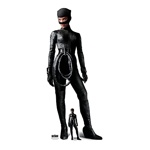 STAR CUTOUTS Offizieller SC4050 Catwoman Zoe Kravitz The Batman Film 2022 lebensgroßer Pappaufsteller Partyzubehör Geschenke Sammler, Mehrfarbig von STAR CUTOUTS