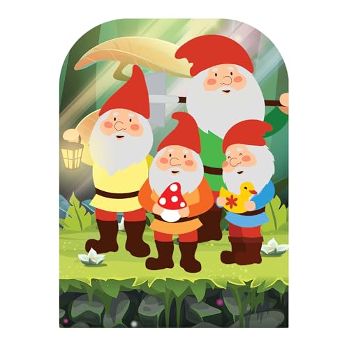STAR CUTOUTS Party-Dekoration, Pappe, Gartenzwerg Ständer in Partydekoration, Garden GNOME Decoration von STAR CUTOUTS