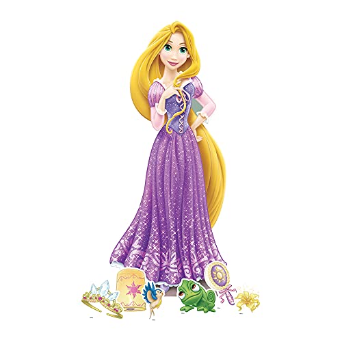 STAR CUTOUTS Rapunzel SP007 Pappaufsteller mit sechs Mini-Partyzubehör, Prinzessinnen-Disney-Thema, mittelgroß von STAR CUTOUTS
